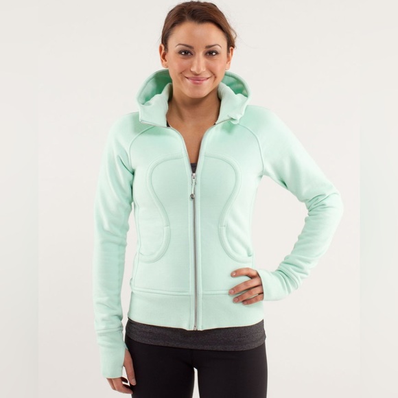 lululemon athletica Sweaters - LULULEMON Scuba Hoodie in Mint Green. Size 10. Great Condition